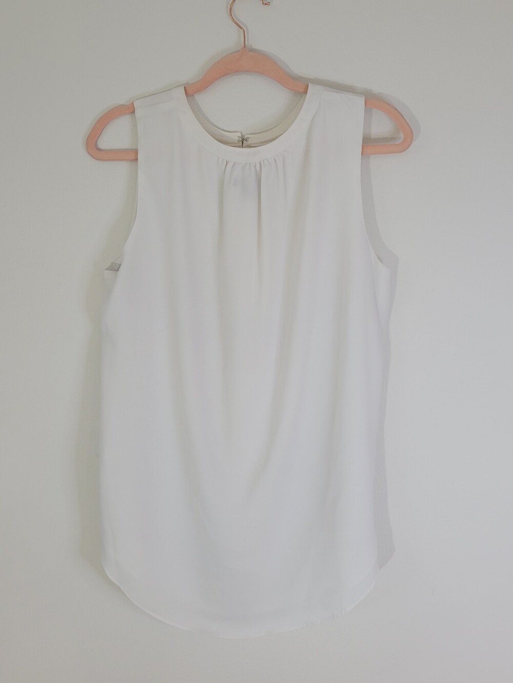 H.M. Linen/Lin Size XS Women’s White Sleeveless Blouse